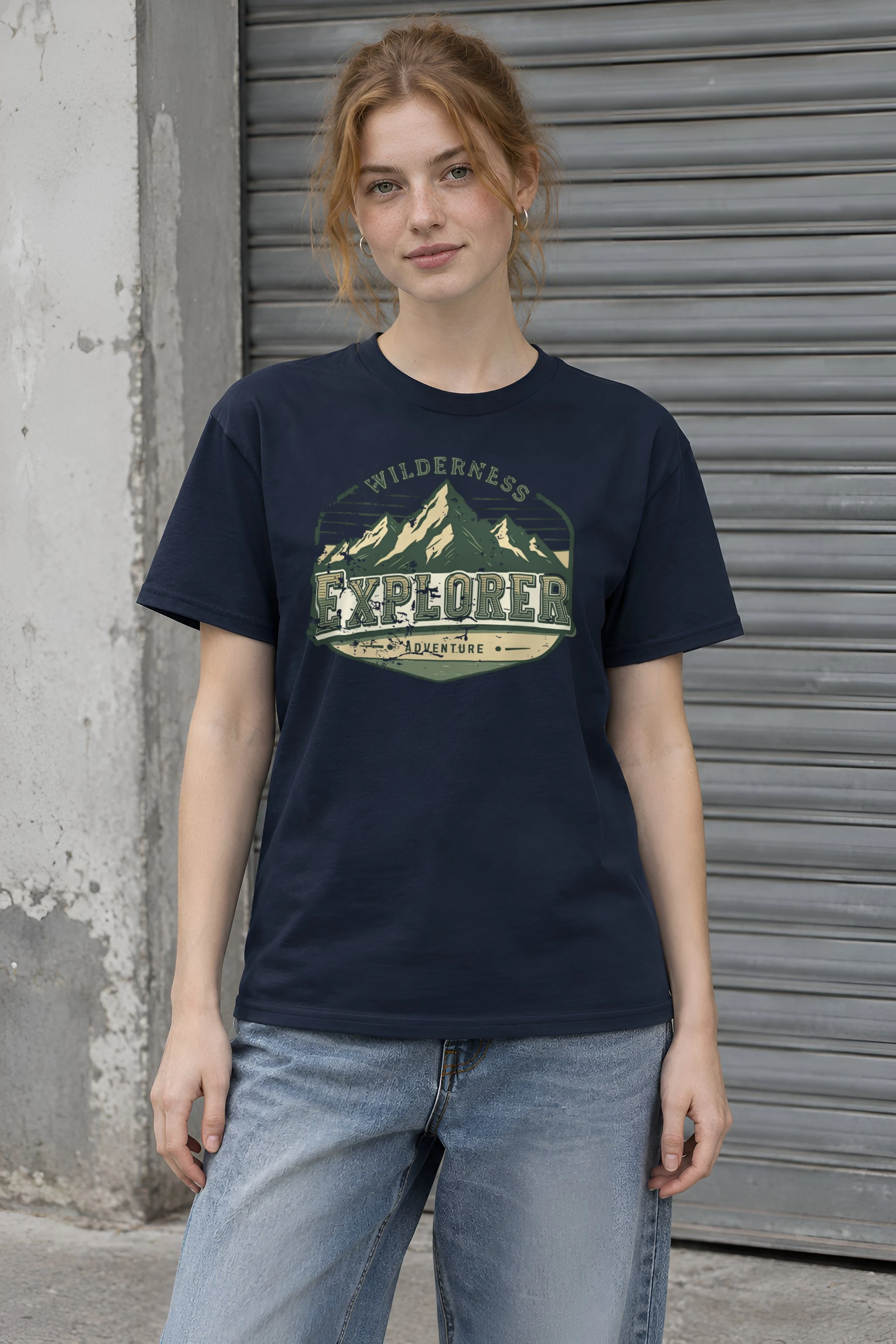 "Wilderness Explorer" Heavyweight Unisex Crewneck T-shirt