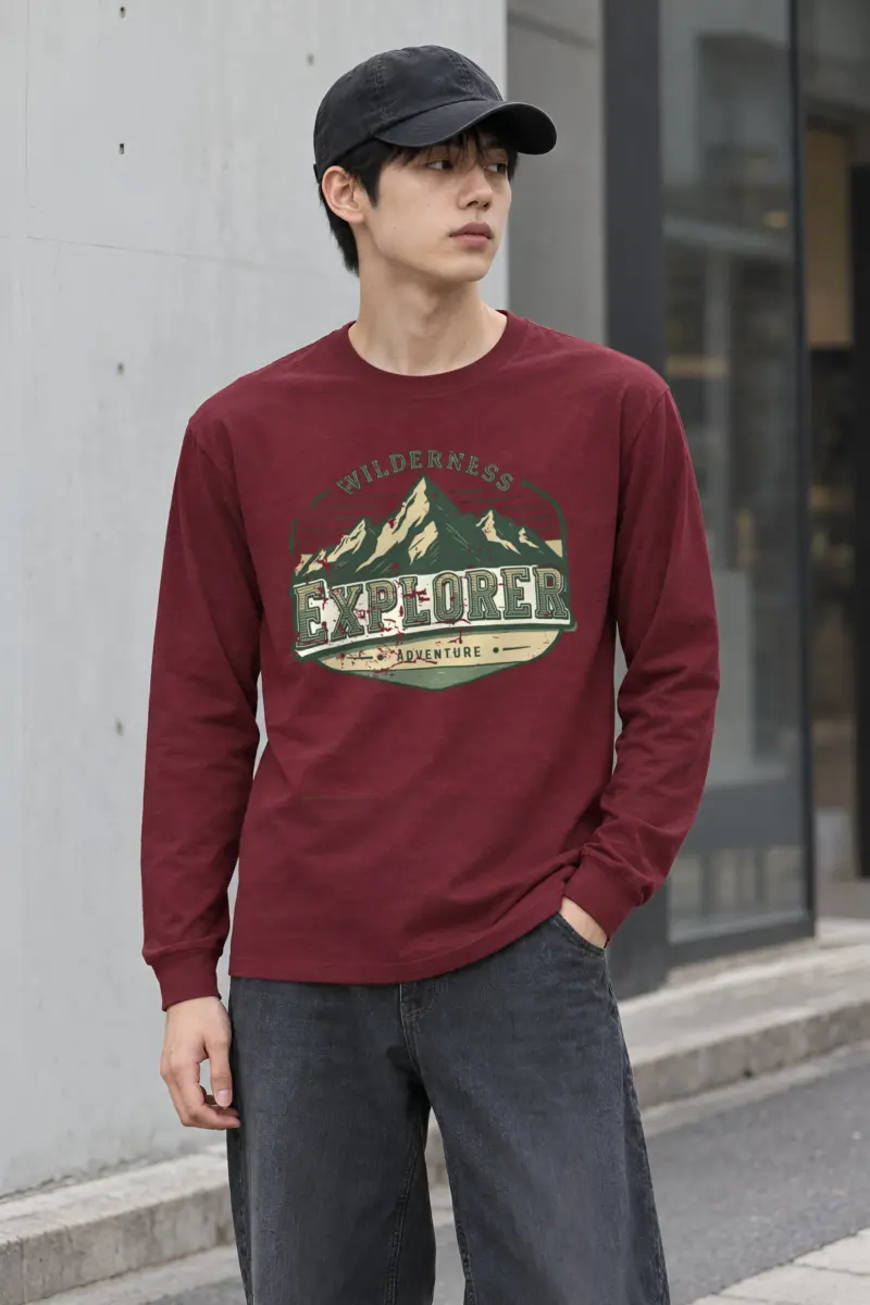 "Wilderness Explorer" Unisex Longsleeve T-shirt
