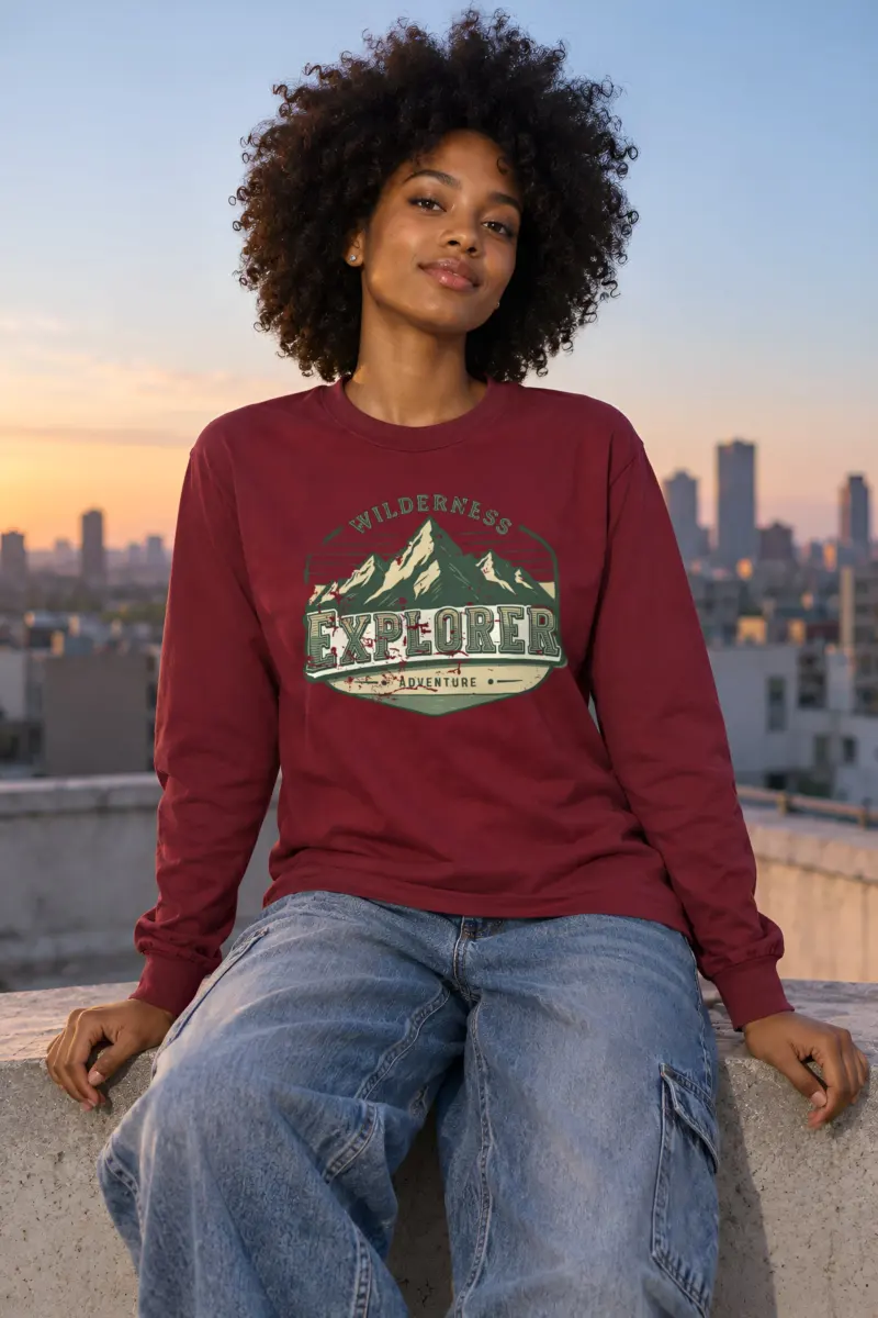 "Wilderness Explorer" Unisex Longsleeve T-shirt