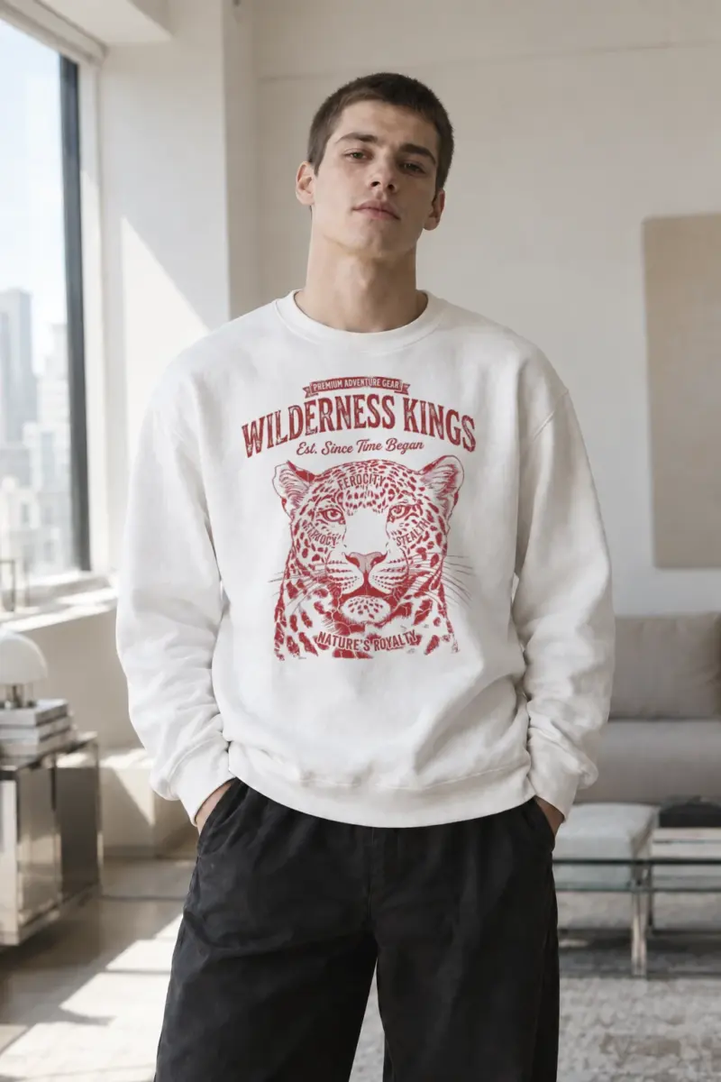 “Wilderness Kings” Heavy Blend Unisex Crewneck Sweatshirt | Gildan 18000