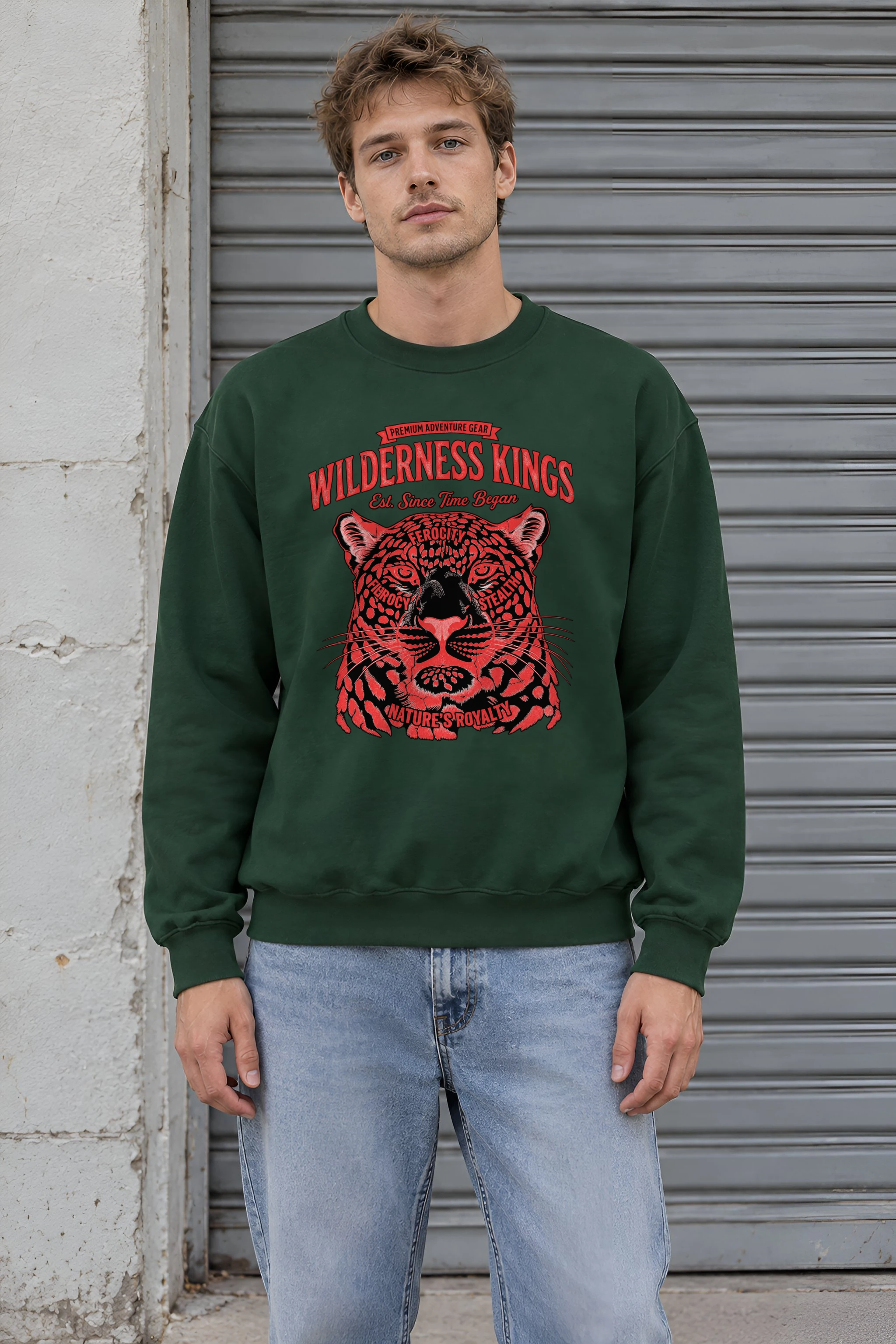"Wilderness Kings" 1 Crewneck Sweatshirt