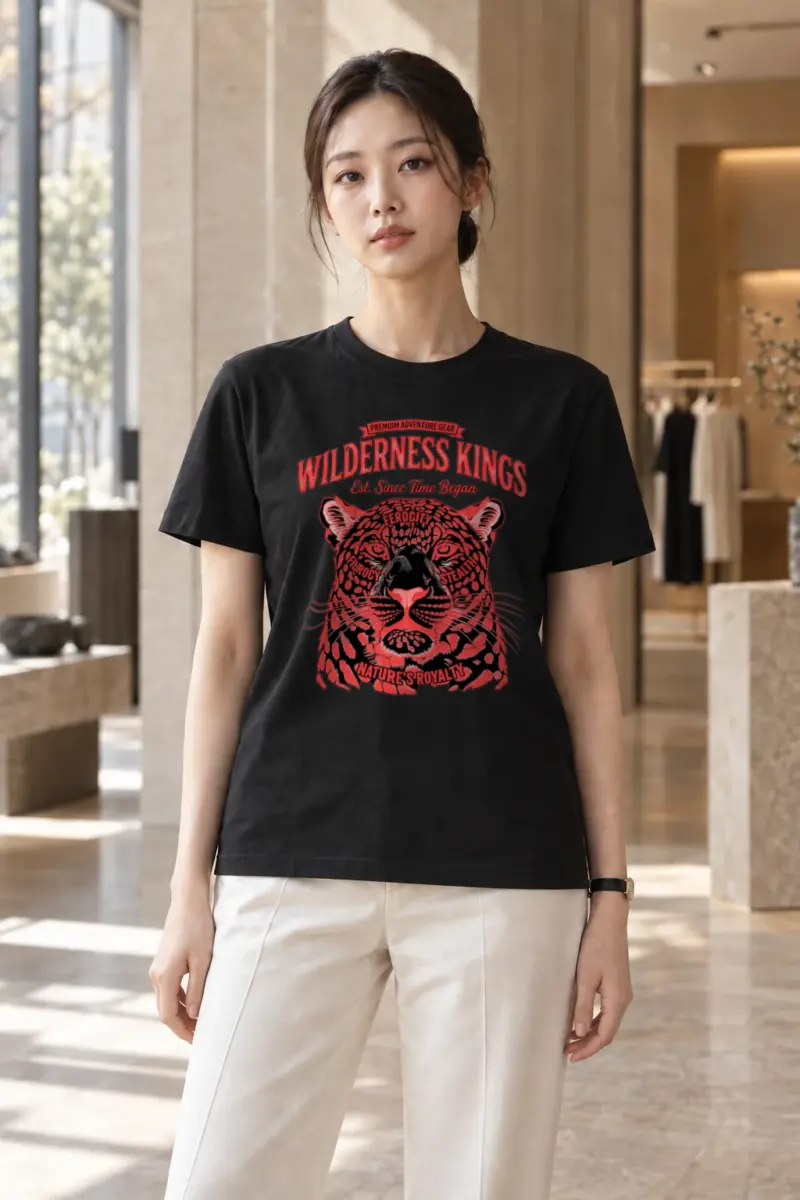 "Wilderness Kings" Heavyweight Unisex Crewneck T-shirt | Gildan 5000