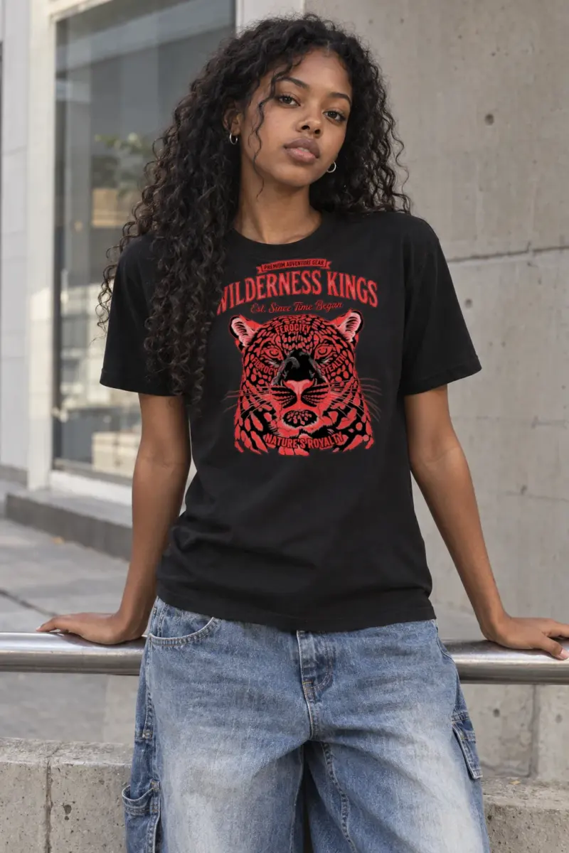 "Wilderness Kings" Heavyweight Unisex Crewneck T-shirt
