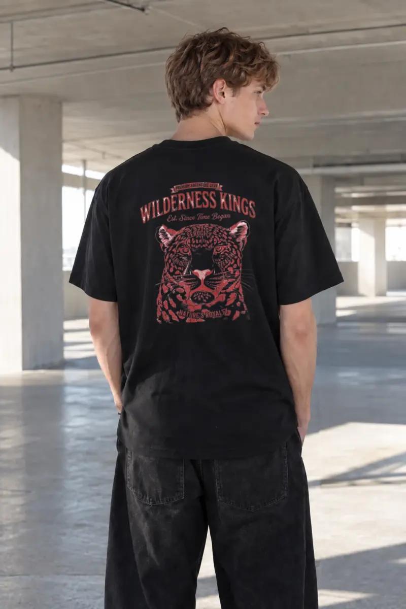 "Wilderness Kings" Heavyweight Unisex Crewneck T-shirt | Gildan 5000