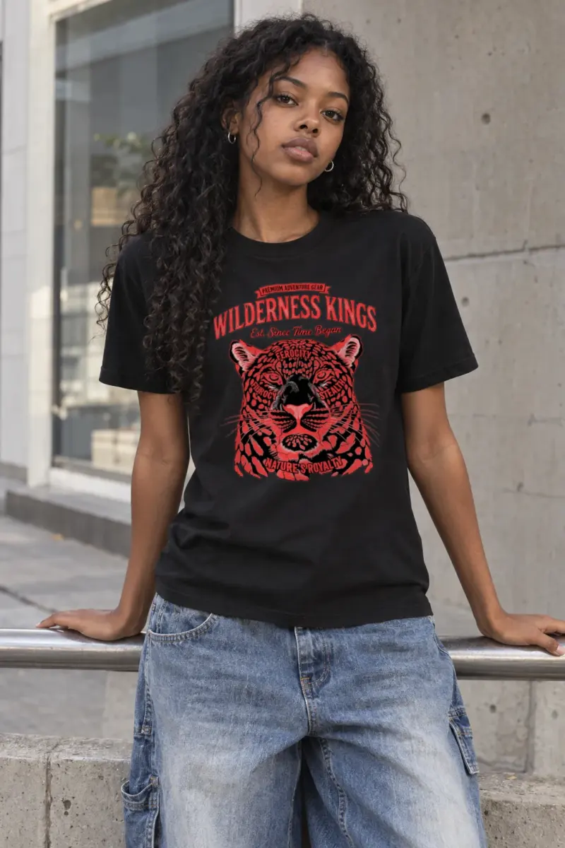 "Wilderness Kings" Heavyweight Unisex Crewneck T-shirt