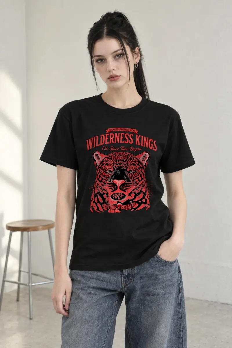 "Wilderness Kings" Heavyweight Unisex Crewneck T-shirt