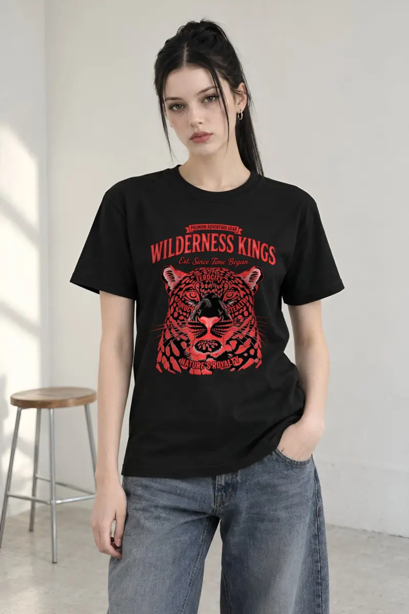 "Wilderness Kings" Heavyweight Unisex Crewneck T-shirt