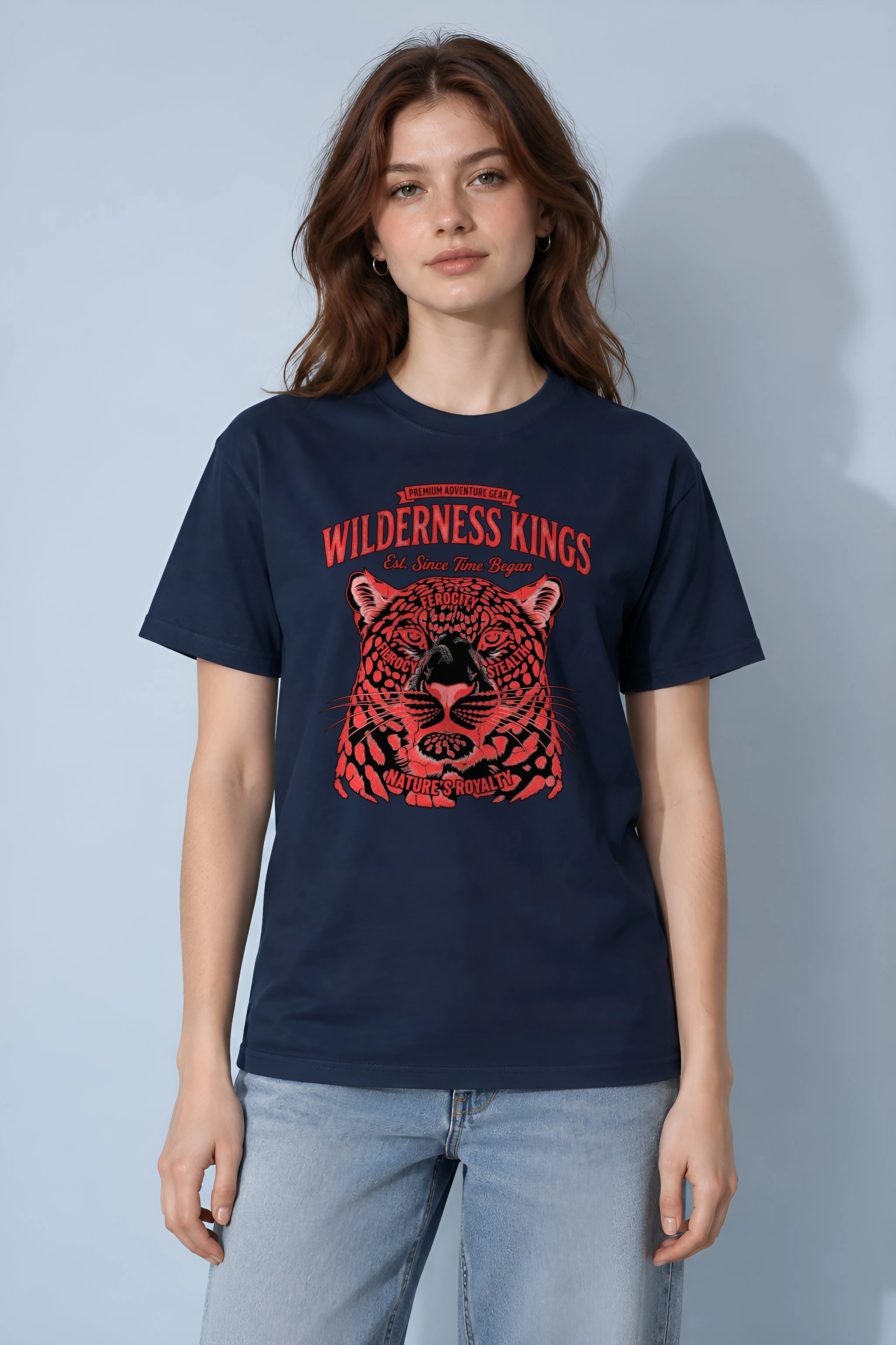 "Wilderness Kings" Heavyweight Unisex Crewneck T-shirt