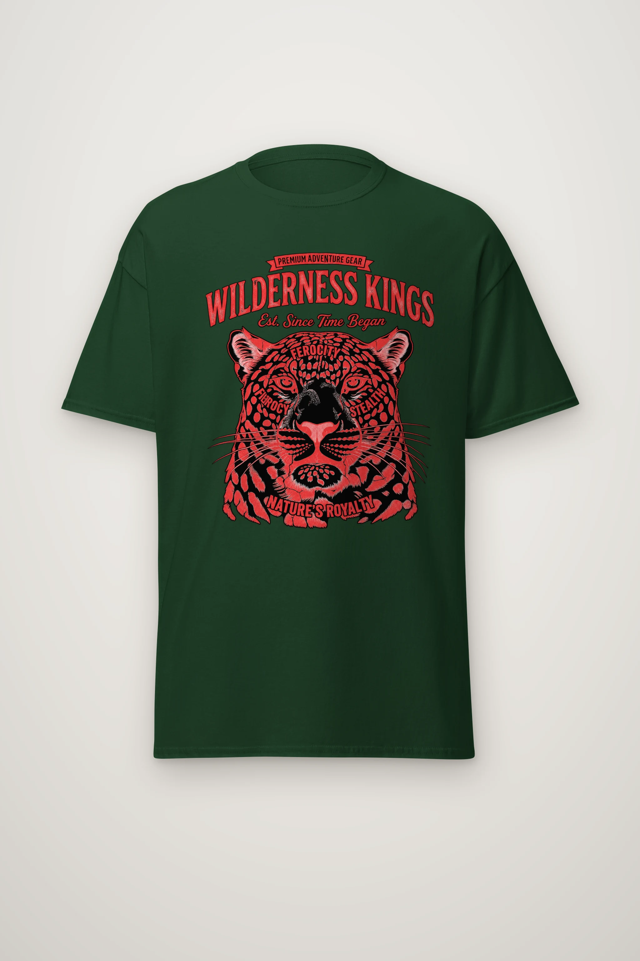 "Wilderness Kings" Heavyweight Unisex Crewneck T-shirt