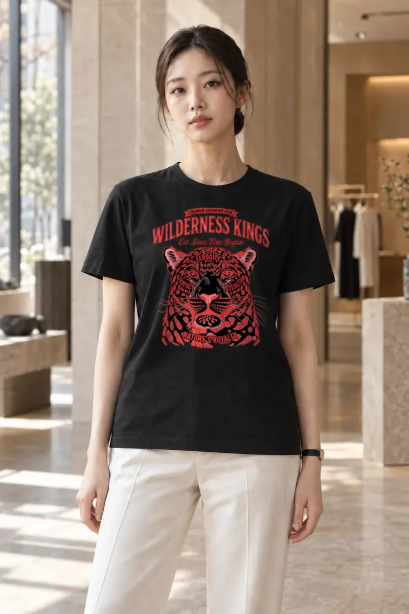 "Wilderness Kings" Heavyweight Unisex Crewneck T-shirt | Gildan 5000
