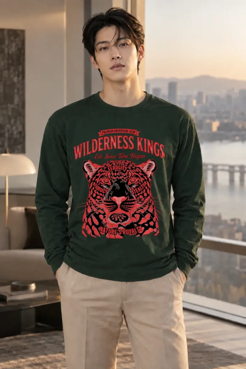 "Wilderness Kings" Unisex Longsleeve T-shirt | Gildan 2400