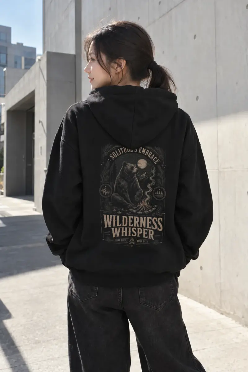 "Wilderness Whisper" Heavy Blend Unisex Pullover Hoodie | Gildan 18500