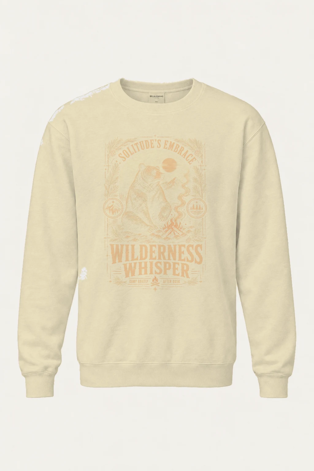 "Wilderness Whisper" Unisex Sponge Fleece Crewneck Sweatshirt | Bella + Canvas 3901