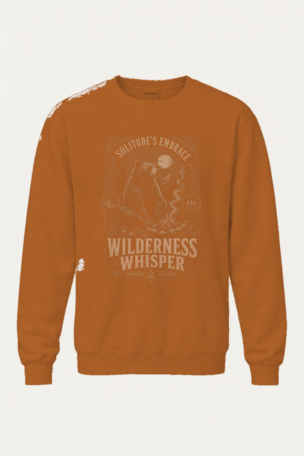 "Wilderness Whisper" Unisex Sponge Fleece Crewneck Sweatshirt | Bella + Canvas 3901