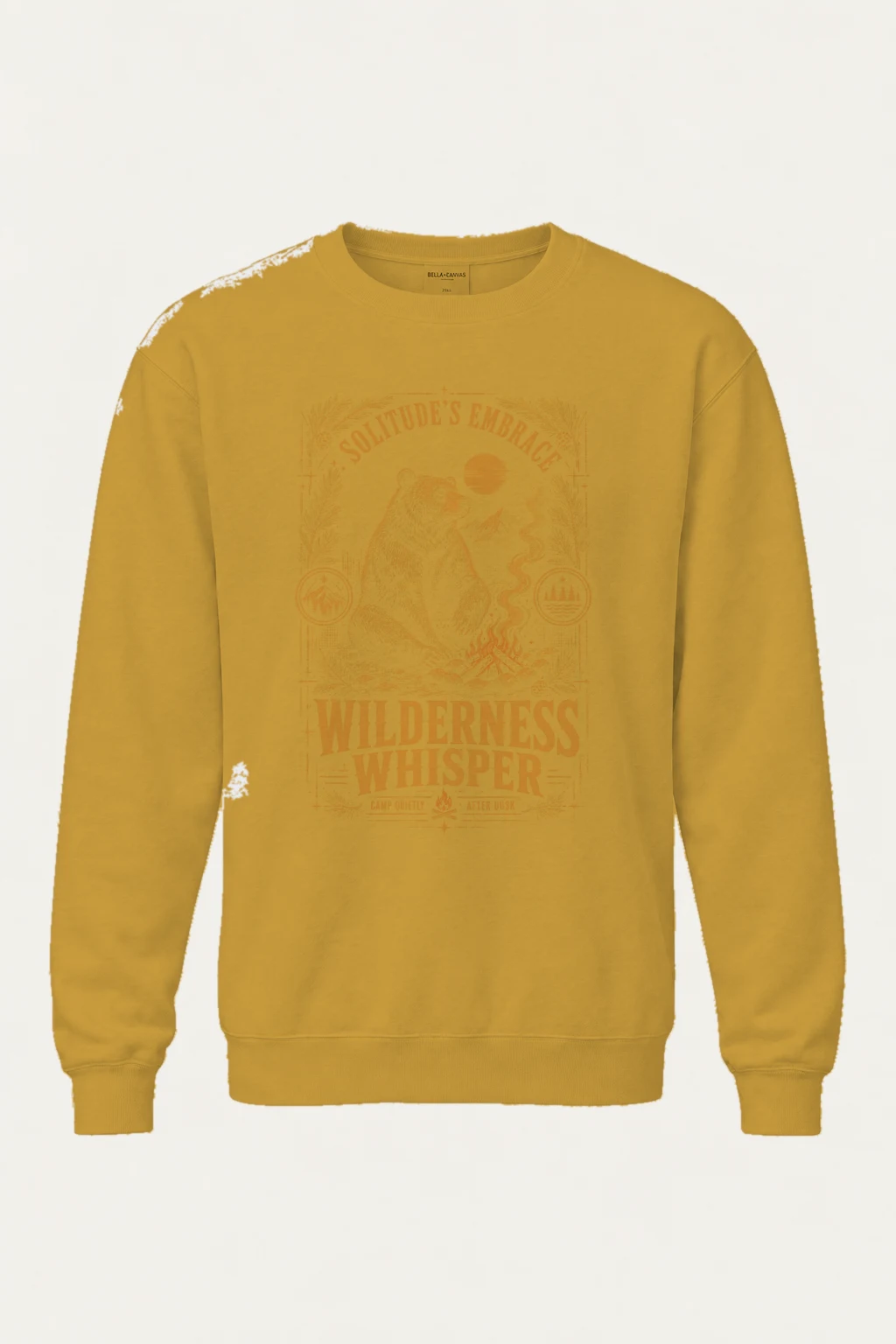 "Wilderness Whisper" Unisex Sponge Fleece Crewneck Sweatshirt | Bella + Canvas 3901
