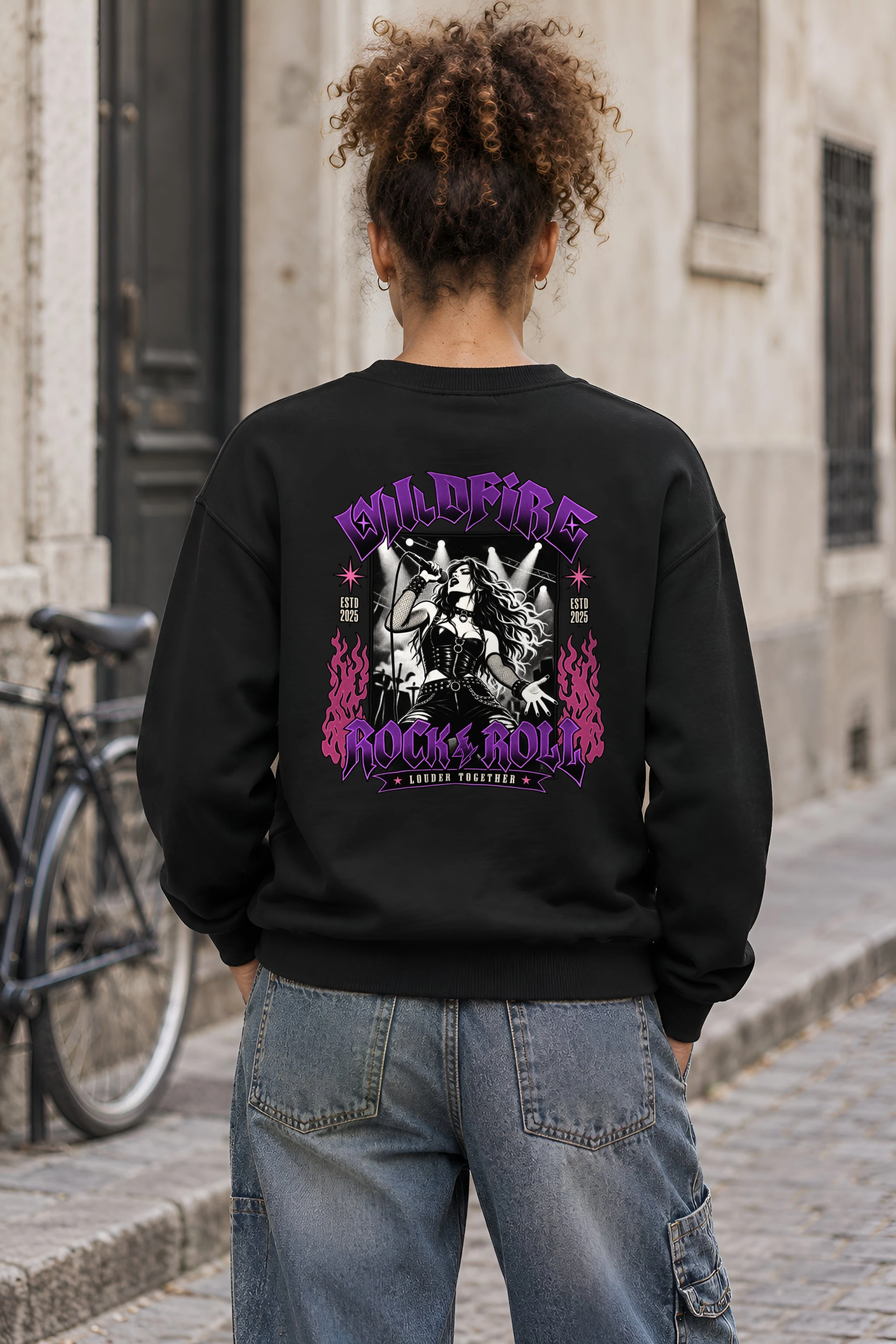 "Wildfire Rock & Roll" 1 Crewneck Sweatshirt