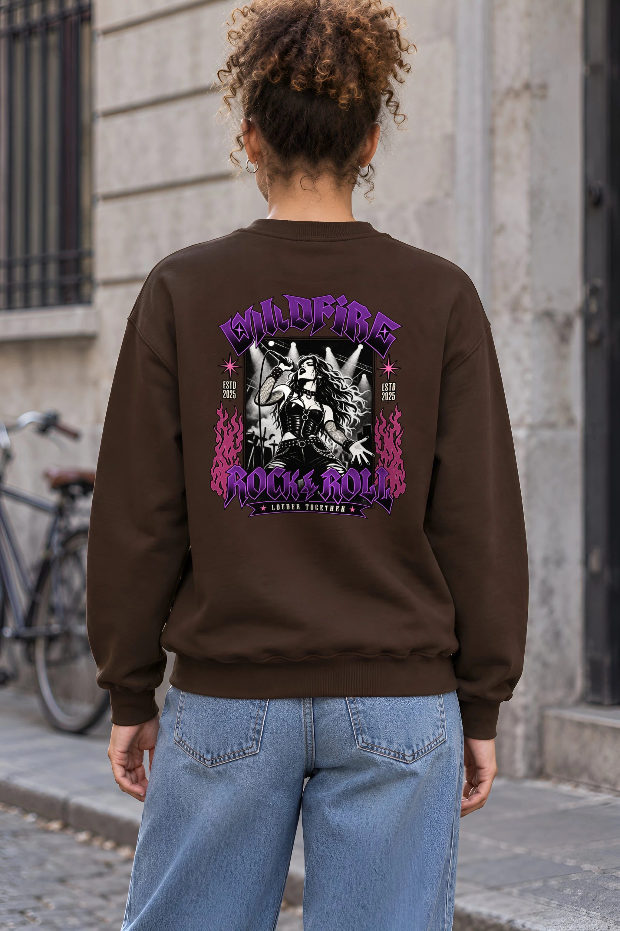 "Wildfire Rock & Roll" 1 Crewneck Sweatshirt