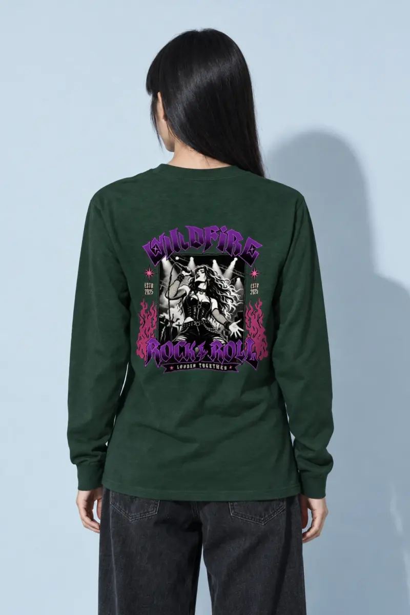 "Wildfire Rock & Roll" Unisex Longsleeve T-shirt