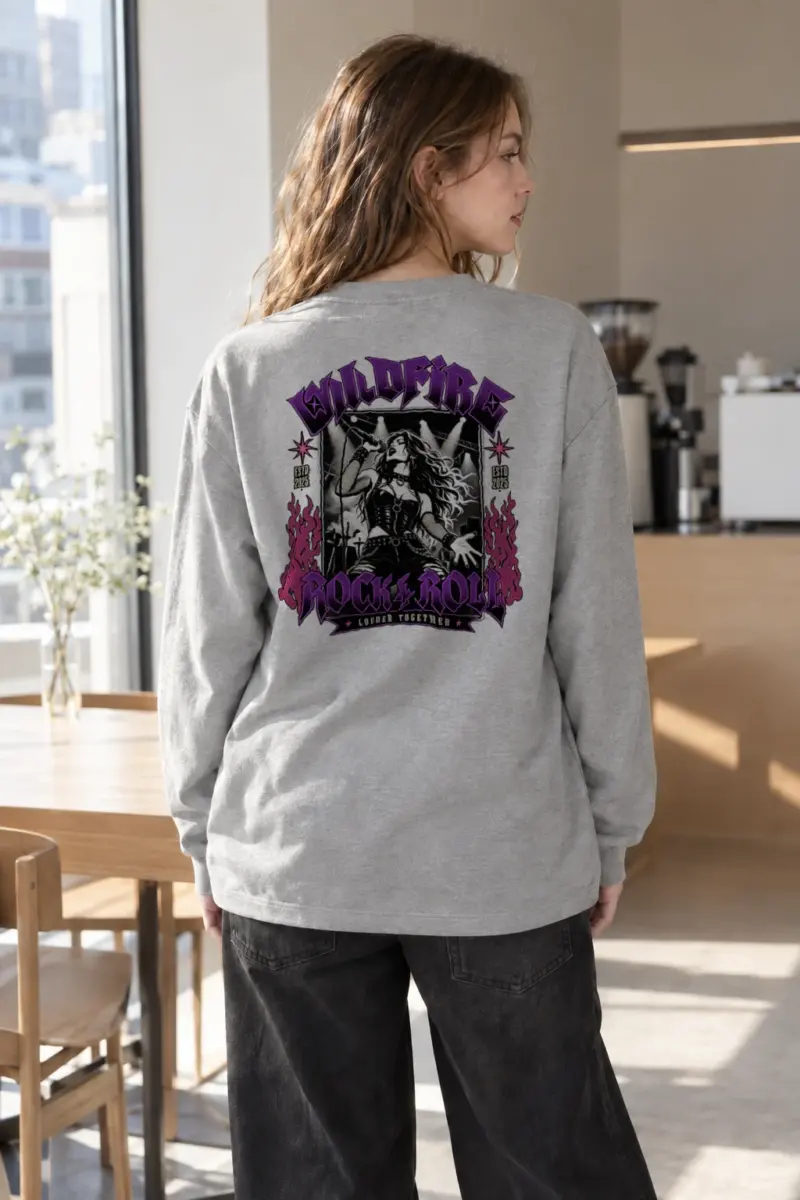 "Wildfire Rock & Roll" Unisex Longsleeve T-shirt | Gildan 2400