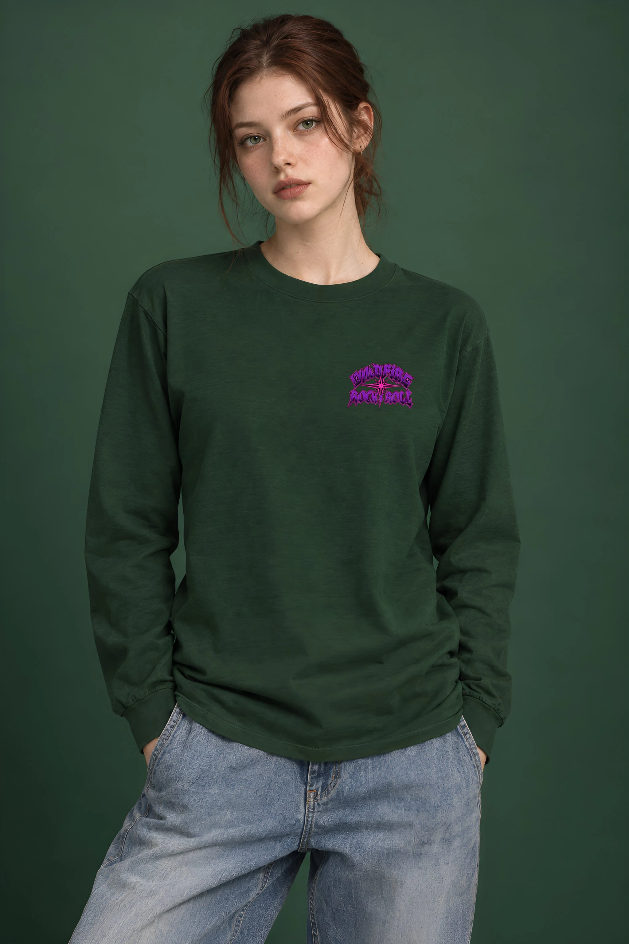 "Wildfire Rock & Roll" Unisex Longsleeve T-shirt
