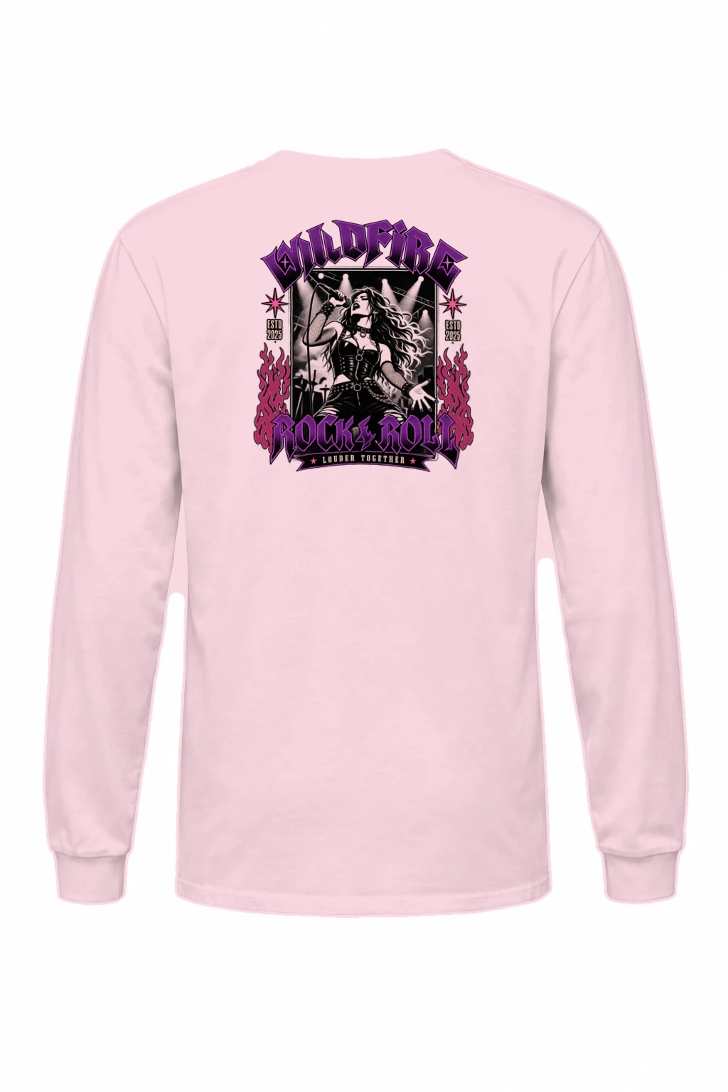 "Wildfire Rock & Roll" Unisex Longsleeve T-shirt | Gildan 2400