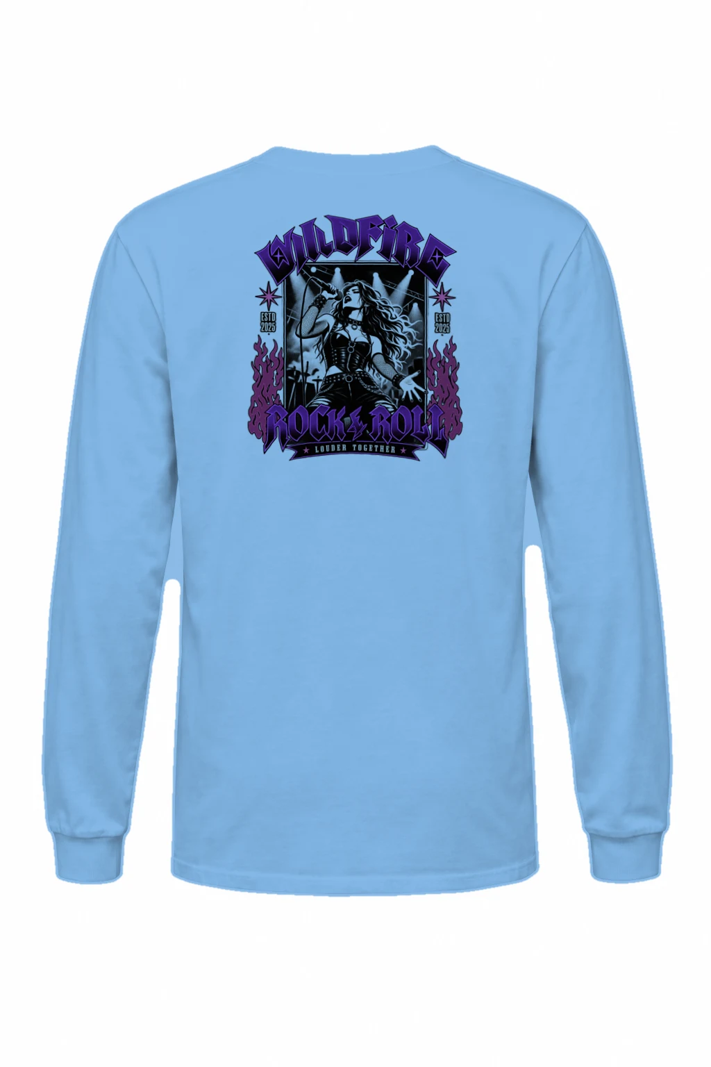 "Wildfire Rock & Roll" Unisex Longsleeve T-shirt | Gildan 2400