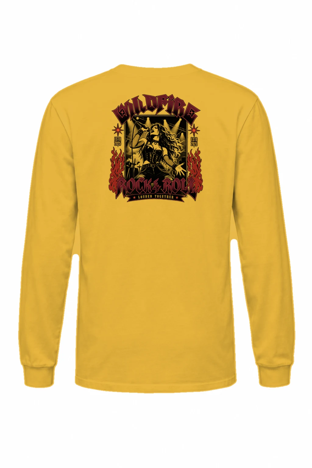 "Wildfire Rock & Roll" Unisex Longsleeve T-shirt | Gildan 2400