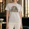 "Wildflower Butterfly Typography" Heavyweight Unisex Crewneck T-shirt | Gildan 5000