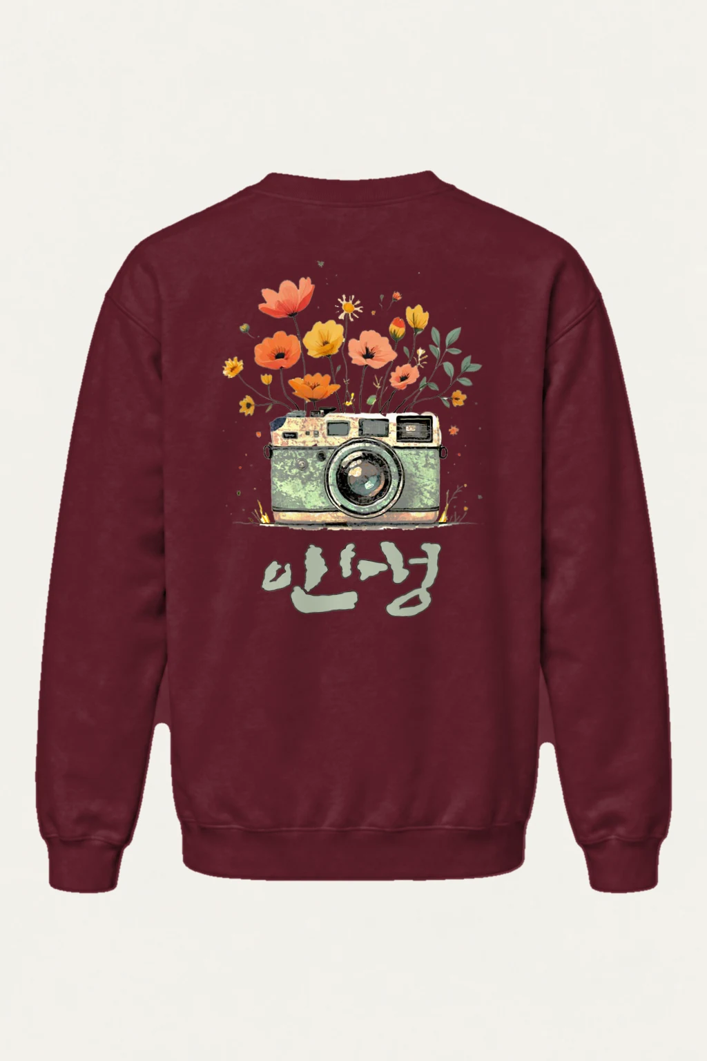 "Wildflower Camera" Heavy Blend Unisex Crewneck Sweatshirt | Gildan 18000