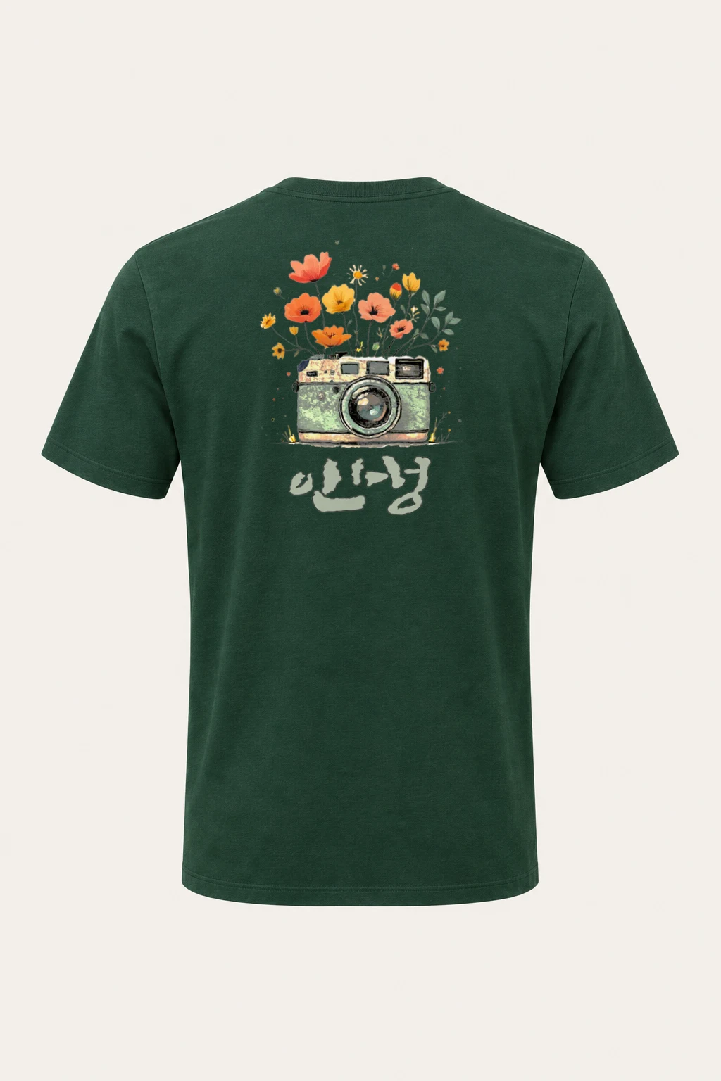 "Wildflower Camera" Heavyweight Unisex Crewneck T-shirt | Gildan 5000