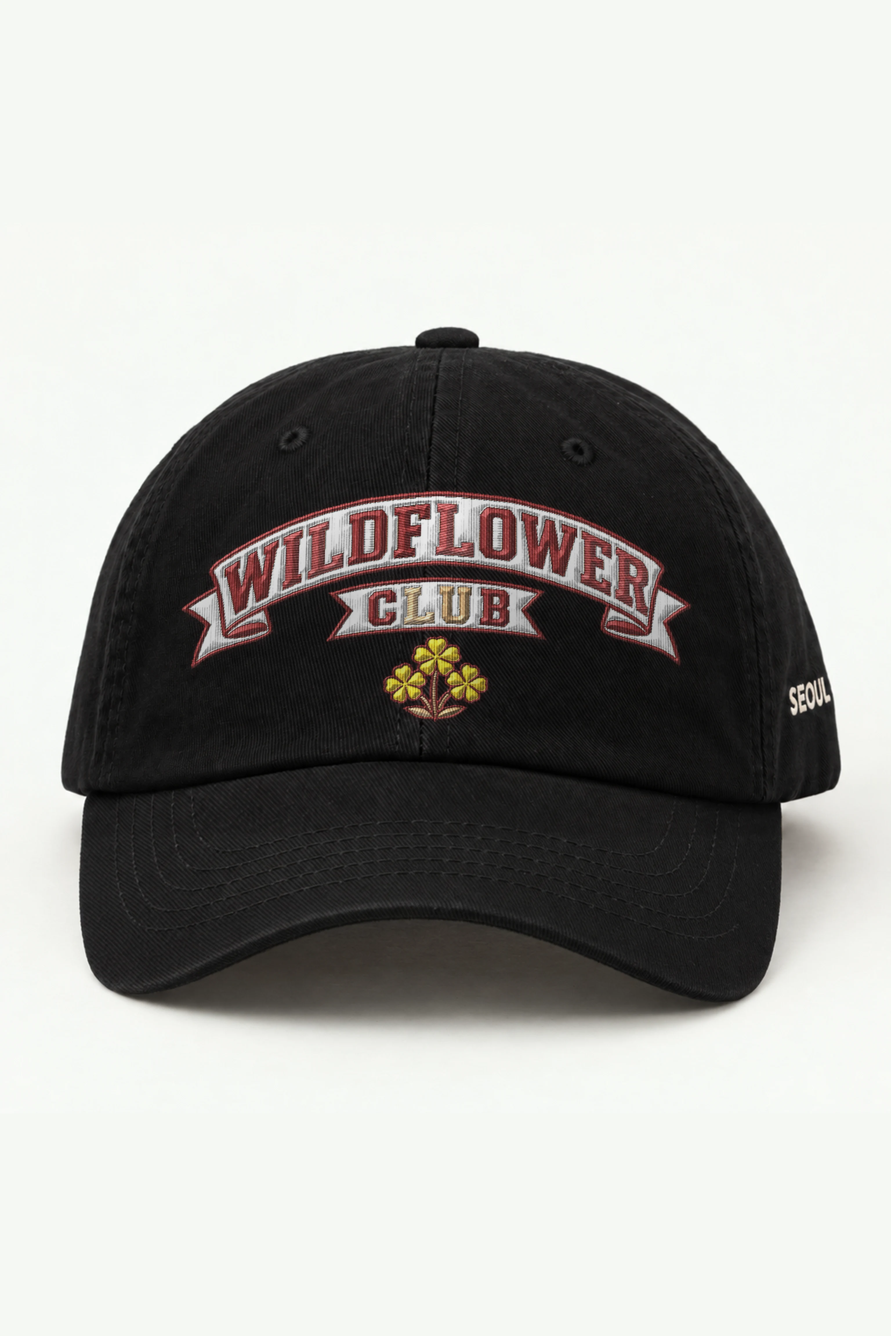 "Wildflower Club" Classic Dad Hat · Embroidered — black/cap-front