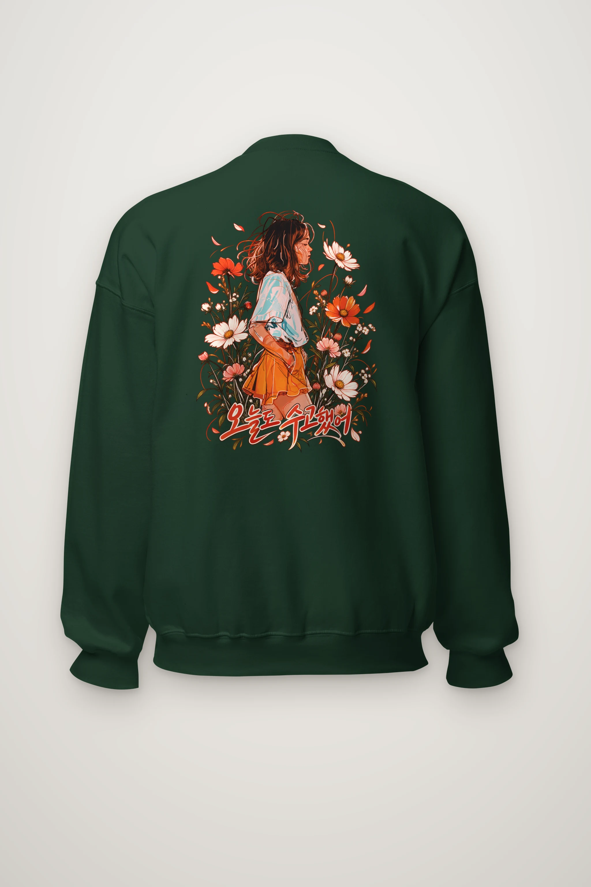 "Wildflower Pause" Heavy Blend Unisex Crewneck Sweatshirt