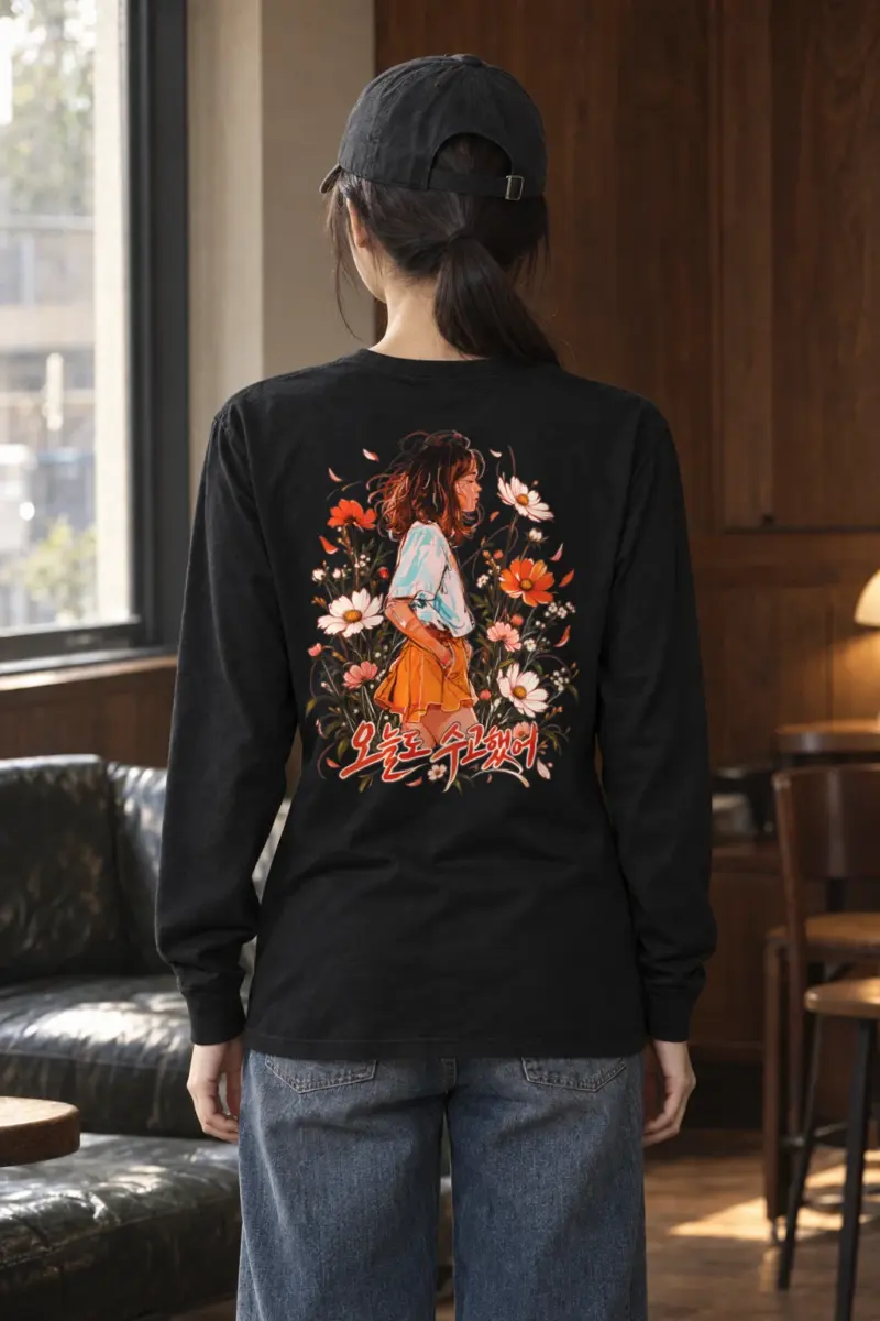 "Wildflower Pause" Unisex Longsleeve T-shirt