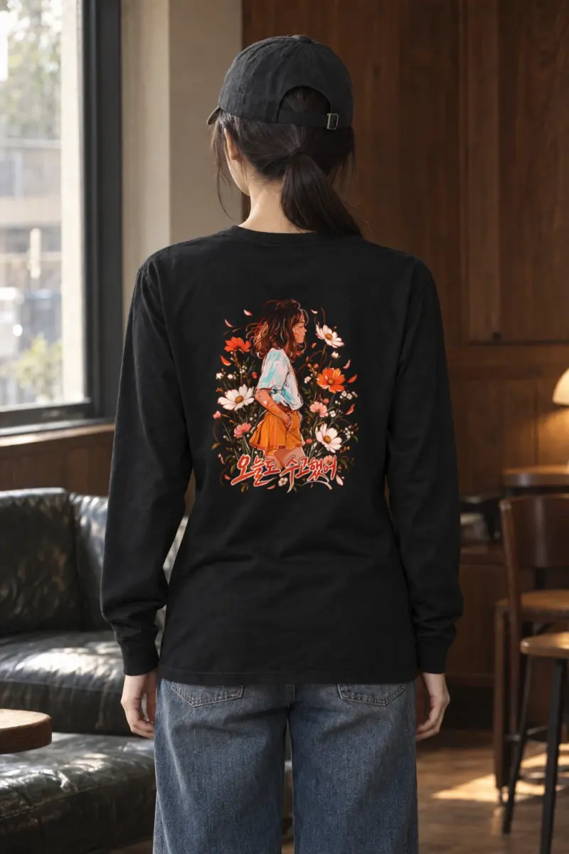 "Wildflower Pause" Unisex Longsleeve T-shirt