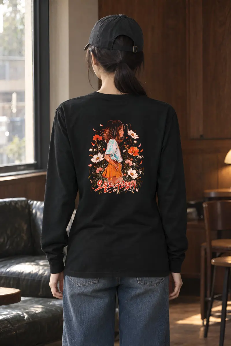 "Wildflower Pause" Unisex Longsleeve T-shirt