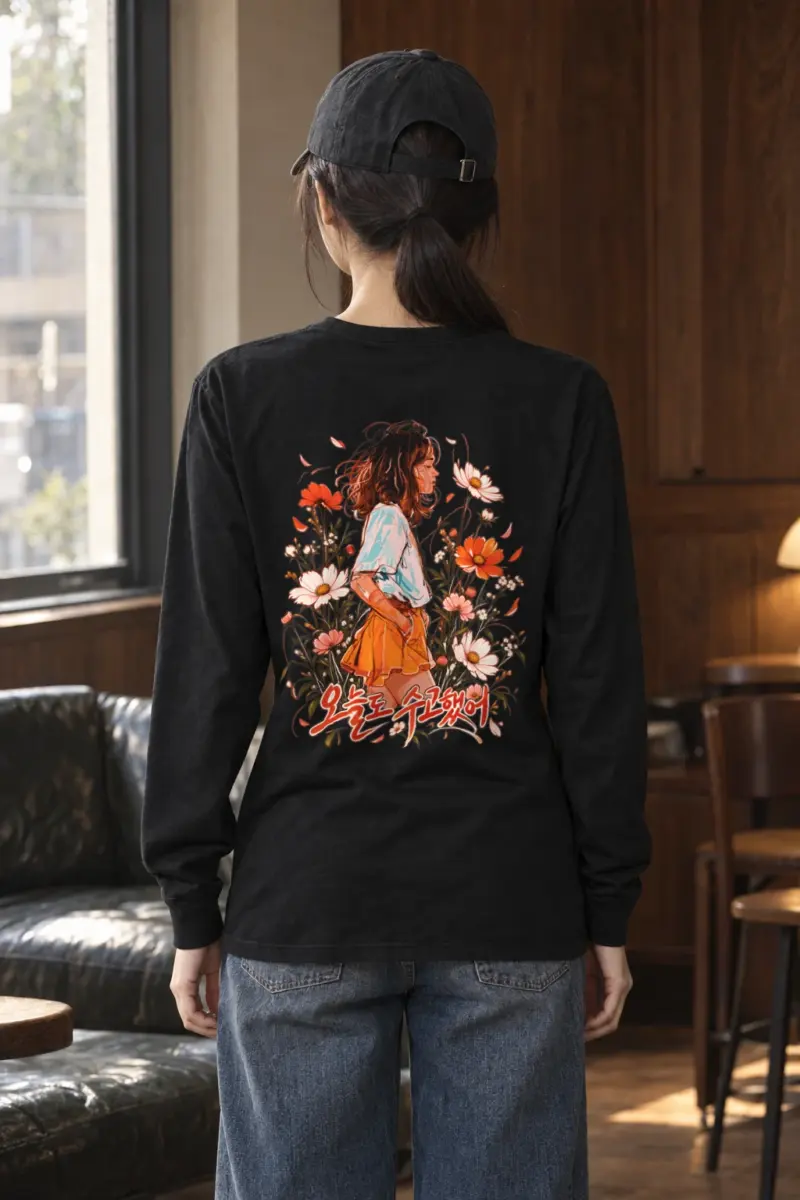 "Wildflower Pause" Unisex Longsleeve T-shirt