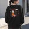 "Wildflower Profile" Heavy Blend Unisex Crewneck Sweatshirt | Gildan 18000