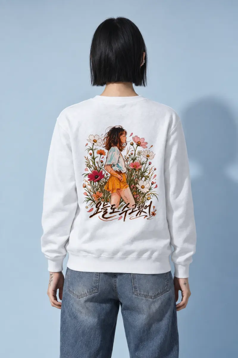 "Wildflower Repose" Heavy Blend Unisex Crewneck Sweatshirt