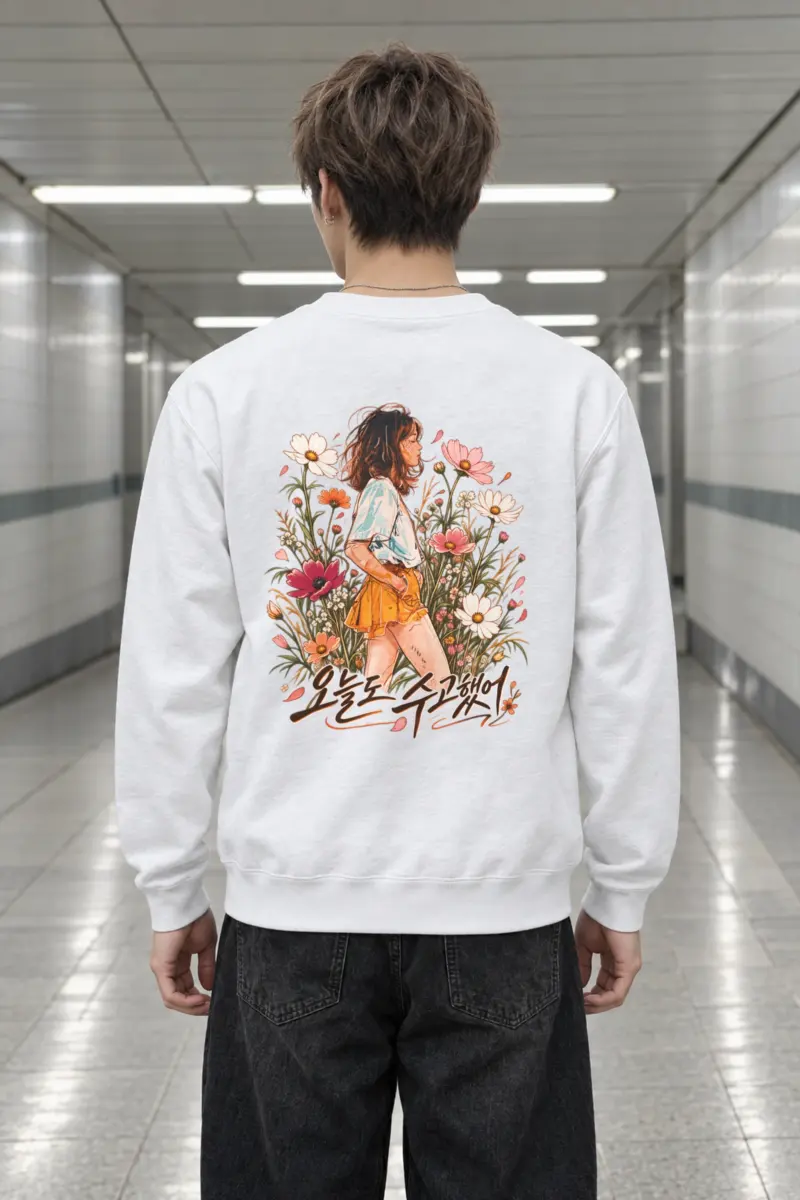 "Wildflower Repose" Heavy Blend Unisex Crewneck Sweatshirt