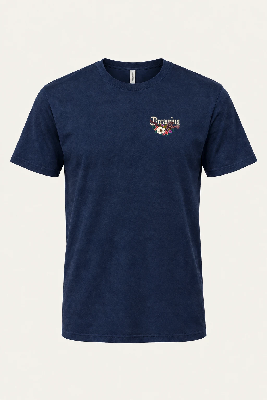"Wildflower Typography" Heavyweight Unisex Crewneck T-shirt | Gildan 5000
