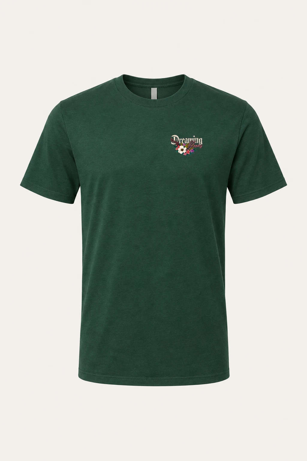 "Wildflower Typography" Heavyweight Unisex Crewneck T-shirt | Gildan 5000