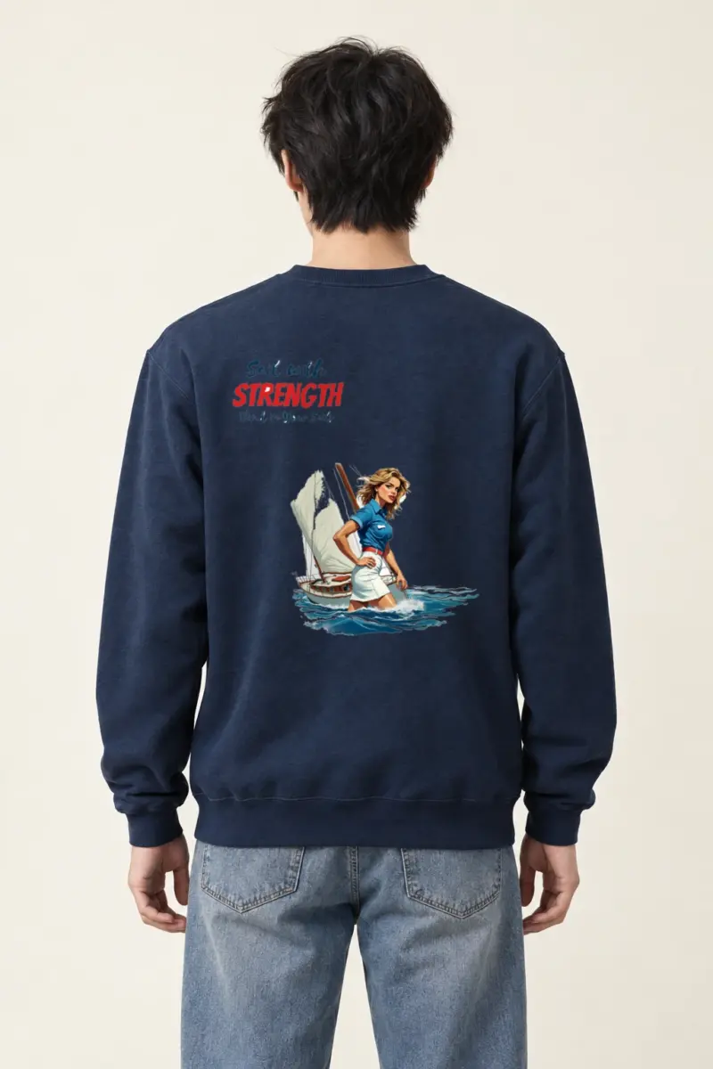 "Wind In Your Sails" Heavy Blend Unisex Crewneck Sweatshirt | Gildan 18000