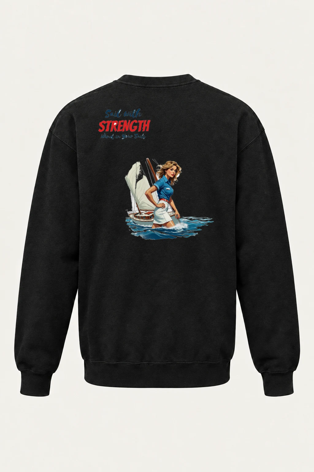 "Wind In Your Sails" Heavy Blend Unisex Crewneck Sweatshirt | Gildan 18000
