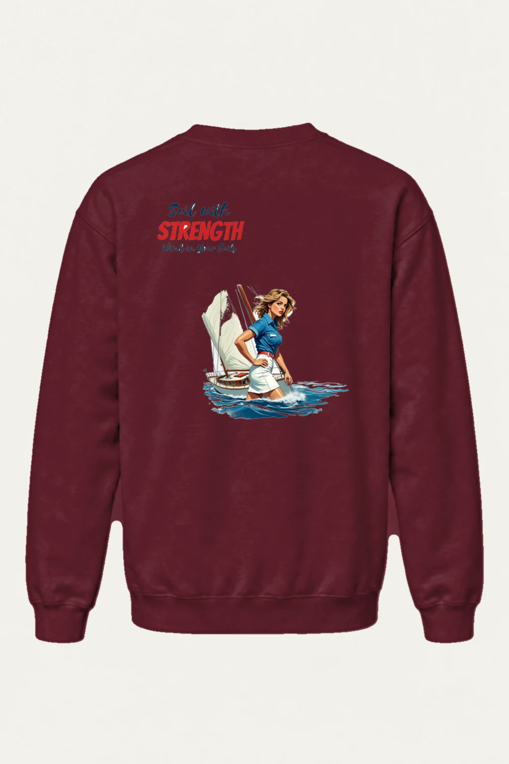 "Wind In Your Sails" Heavy Blend Unisex Crewneck Sweatshirt | Gildan 18000