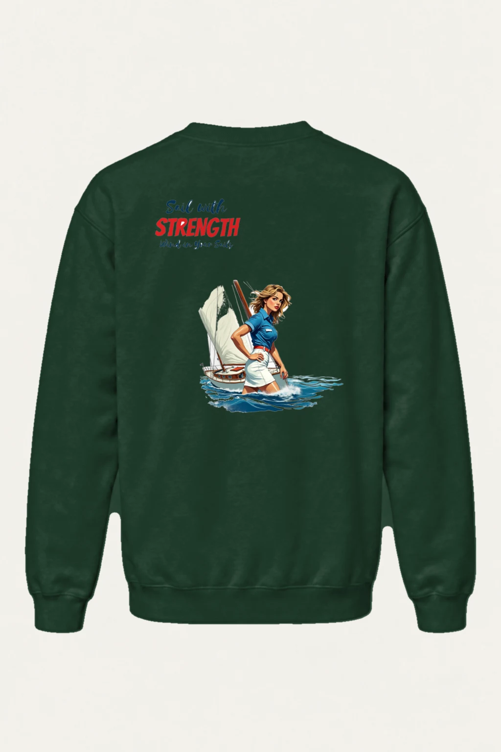 "Wind In Your Sails" Heavy Blend Unisex Crewneck Sweatshirt | Gildan 18000