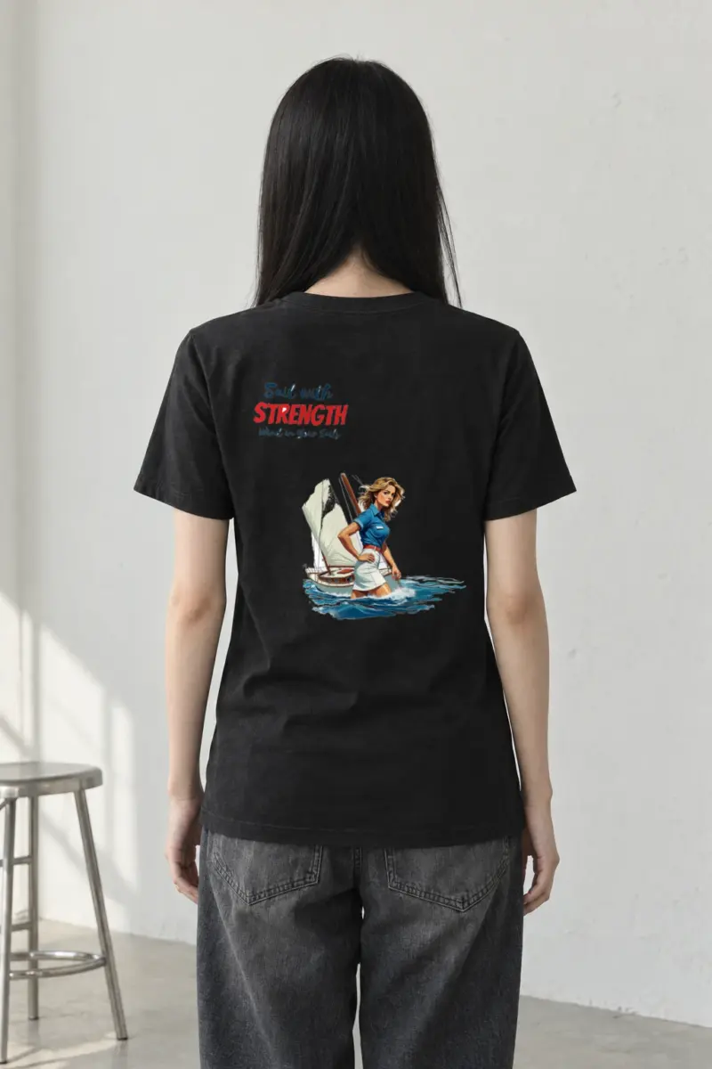 "Wind In Your Sails" Heavyweight Unisex Crewneck T-shirt