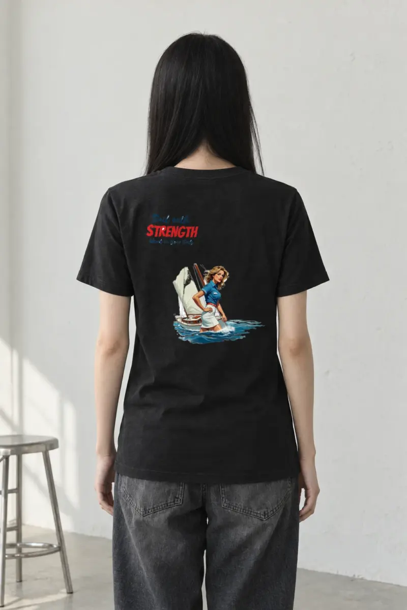 "Wind In Your Sails" Heavyweight Unisex Crewneck T-shirt