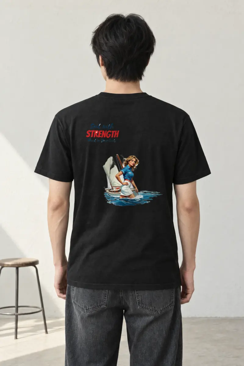 "Wind In Your Sails" Heavyweight Unisex Crewneck T-shirt