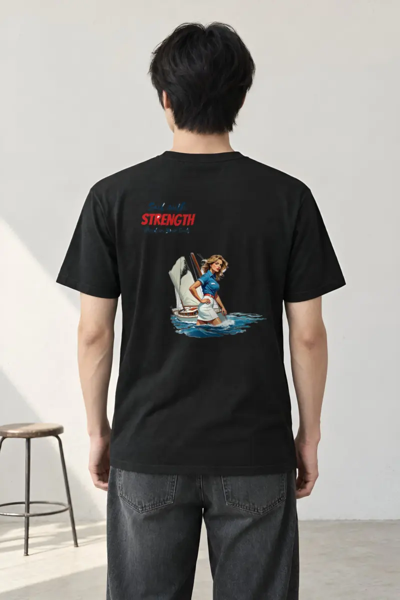 "Wind In Your Sails" Heavyweight Unisex Crewneck T-shirt