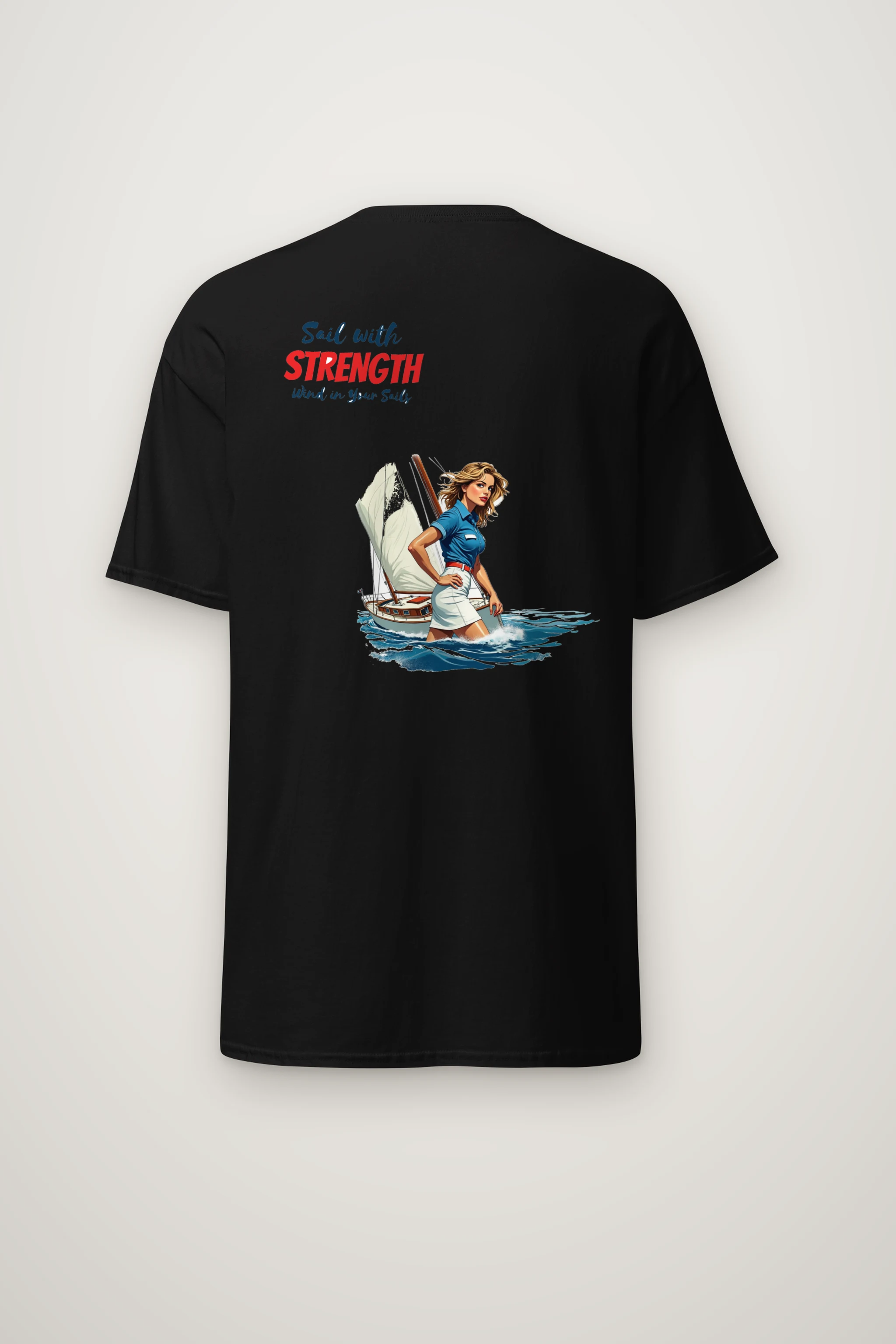 "Wind In Your Sails" Heavyweight Unisex Crewneck T-shirt